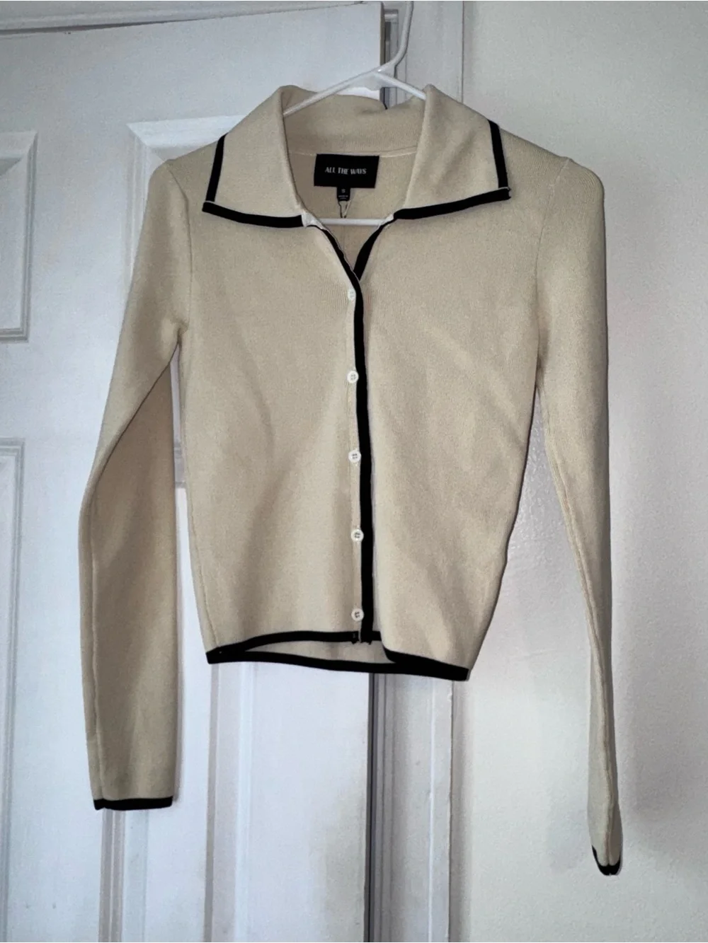 All the Ways Hollis Cardigan in Toast size S NWT